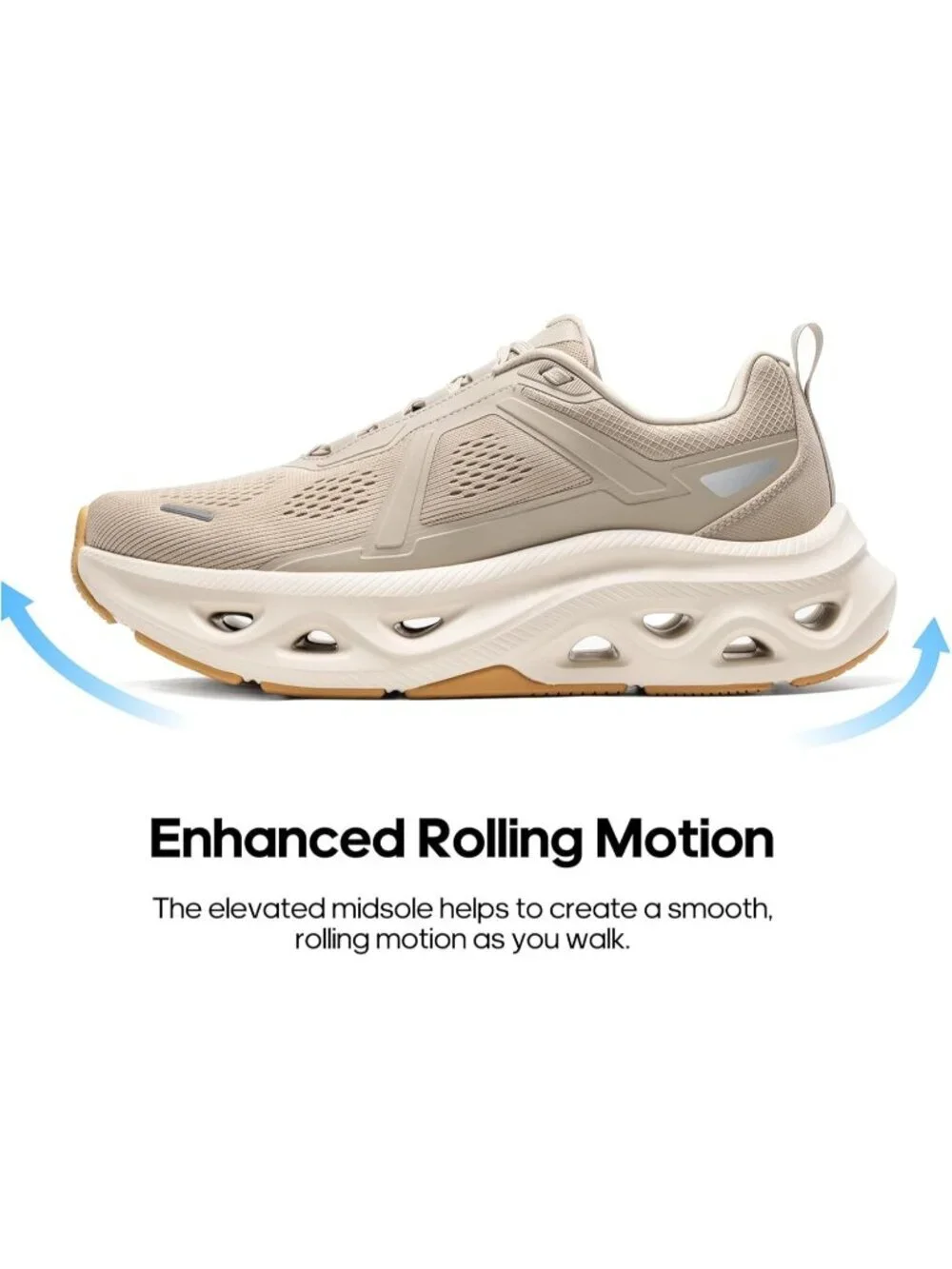 Men's Apricot Comfortable Shoes MovePropel Athletic Breathable Tennis Sneakers